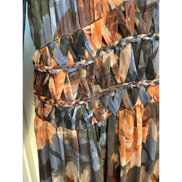 Floral Braided Long Sleeve Sheer Maxi Dress - Picture 6 of 7